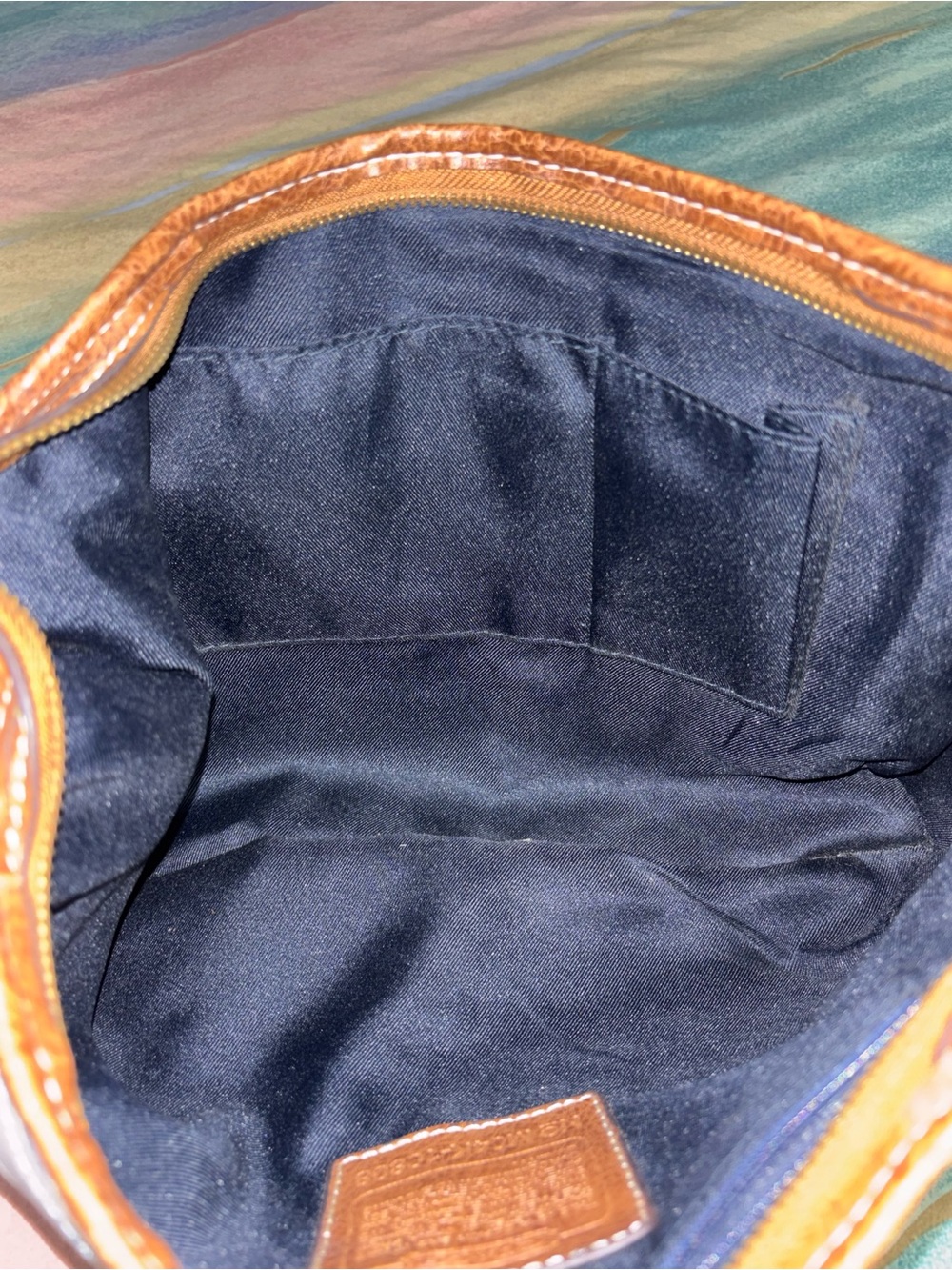 Coach Vintage  Patchwork Denim Ergo Hobo Bag Y2K - Picture 7 of 9